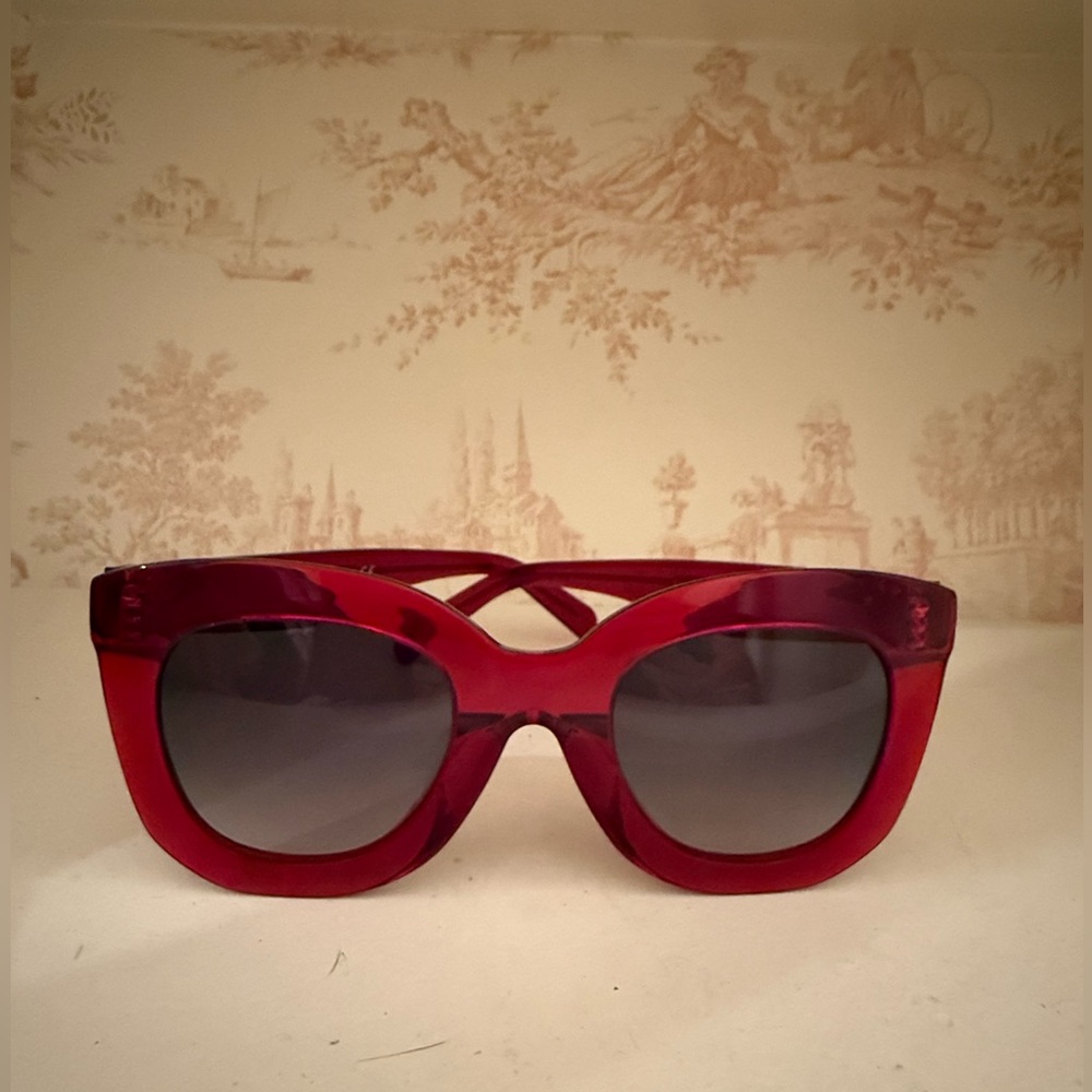Red Celine sunglasses